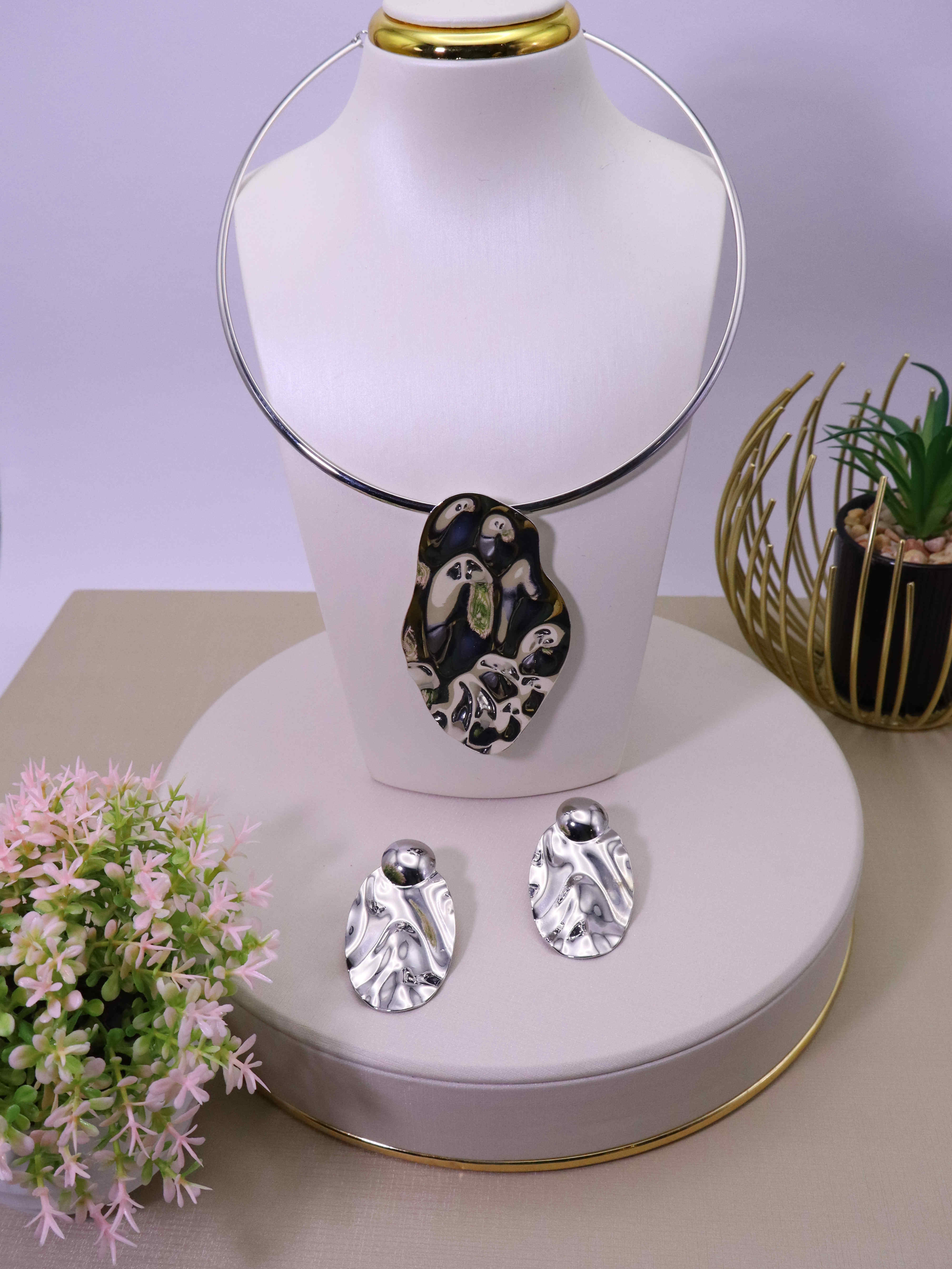 Conjunto de Prata Espelhos mágicos